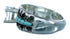 Sterling Silver Turquoise Inlay Southwestern Cubic Zirconia Ring Size 6-1/4 LX113100